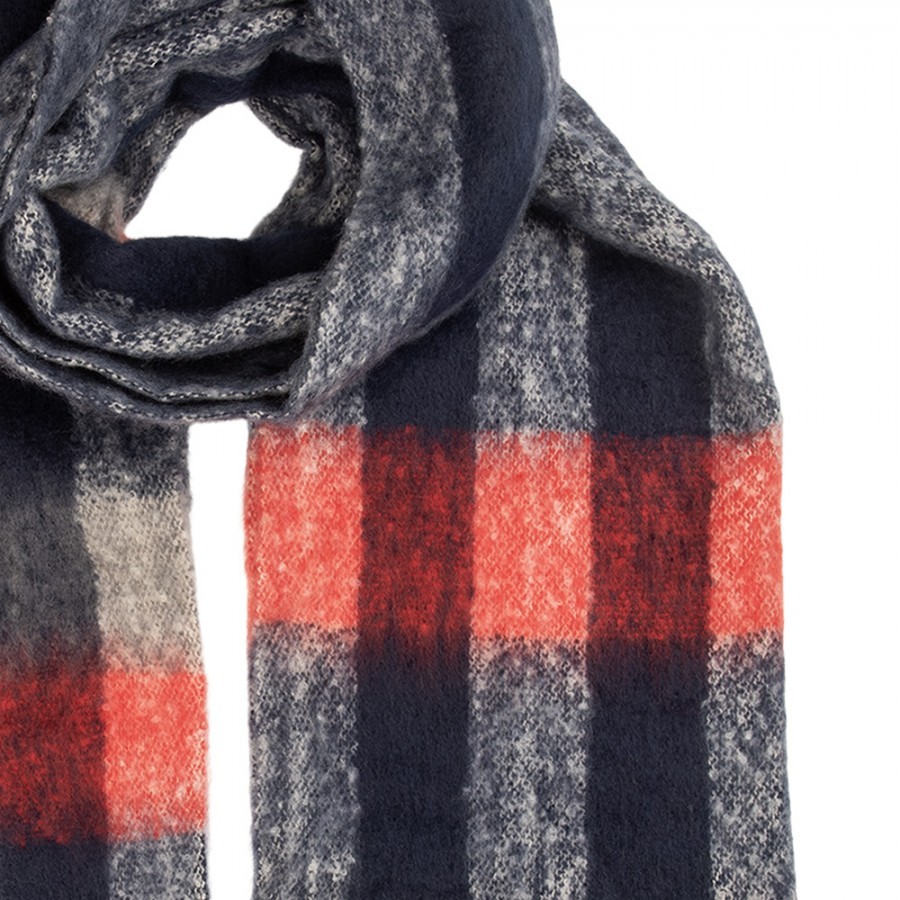 Winter Scarf Women 50x210 Cm Red Textile - 50*210 cm Clayre & Eef Winter Scarf Women 50x210 Cm Red Textile - 50*210 cm Clayre & Eef