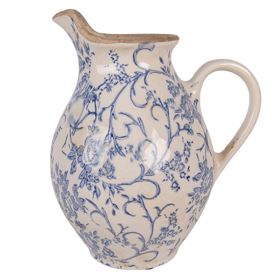 Keramický džbán s modrými květy Henria M - 21*16*24 cm
