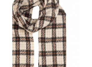 Winter Scarf Women 50x210 Cm Brown Textile - 50*210 cm