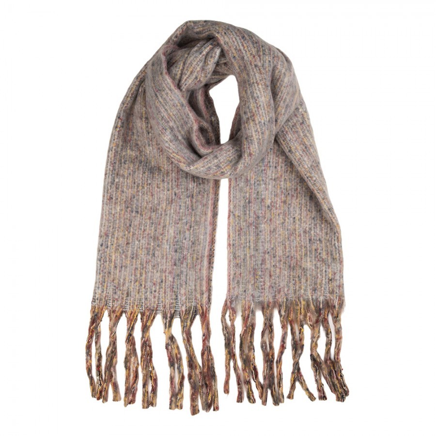 Winter Scarf Women 50x210 Cm Grey Textile - 50*210 cm