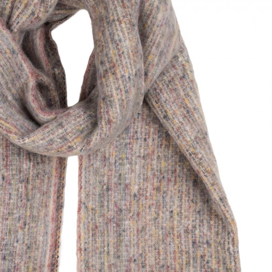 Winter Scarf Women 50x210 Cm Grey Textile - 50*210 cm Clayre & Eef Winter Scarf Women 50x210 Cm Grey Textile - 50*210 cm Clayre & Eef
