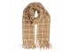 Winter Scarf Women 50x210 Cm Beige Textile - 50*210 cm Clayre & Eef