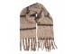 Winter Scarf Women 50x210 Cm Beige Textile - 50*210 cm Clayre & Eef