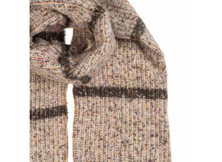 Winter Scarf Women 50x210 Cm Beige Textile - 50*210 cm