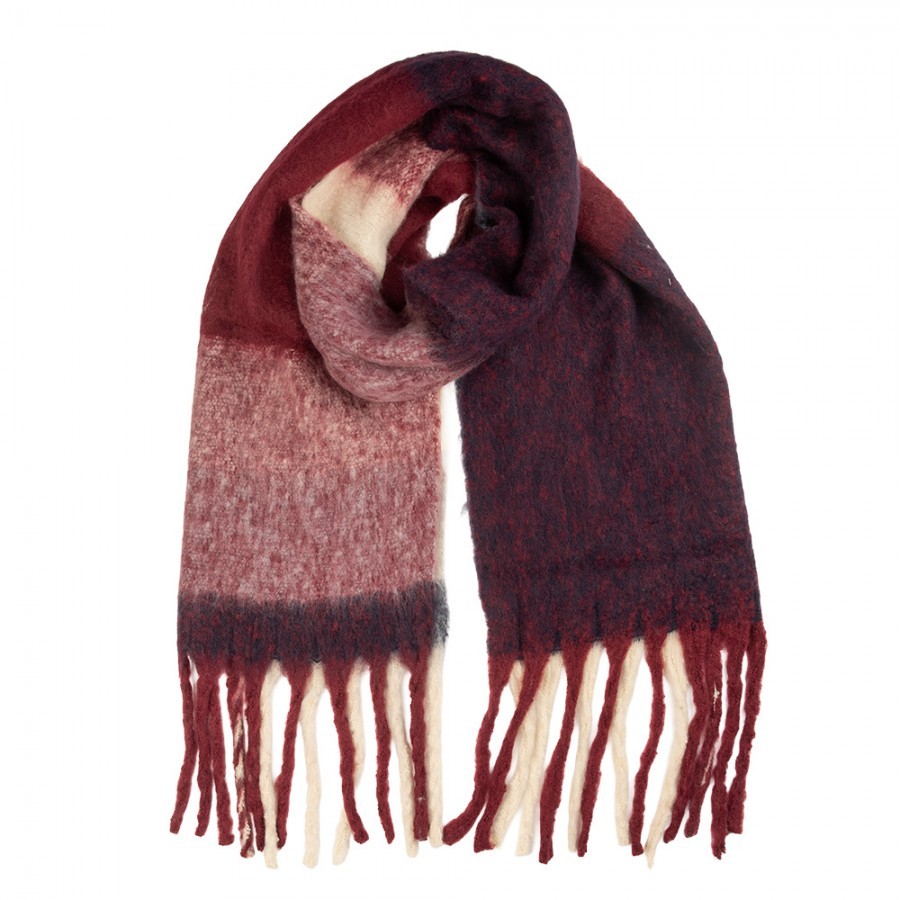 Winter Scarf Women 50x210 Cm Pink Textile - 50*210 cm