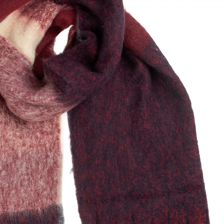 Winter Scarf Women 50x210 Cm Pink Textile - 50*210 cm Clayre & Eef Winter Scarf Women 50x210 Cm Pink Textile - 50*210 cm Clayre & Eef