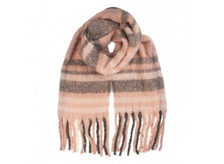 Winter Scarf Women 50x180 Cm Pink Textile - 50*180 cm
