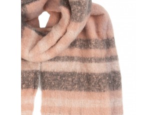Winter Scarf Women 50x180 Cm Pink Textile - 50*180 cm