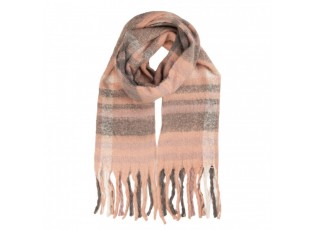 Winter Scarf Women 50x210 Cm Pink Textile - 50*210 cm