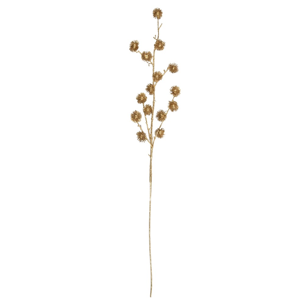Zlatá dekorativní větvička borovice gold champagne - 16*18*97 cm