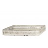 Krémový antik kovový dekorační podnos se zdobným okrajem - 33*33*5 cm