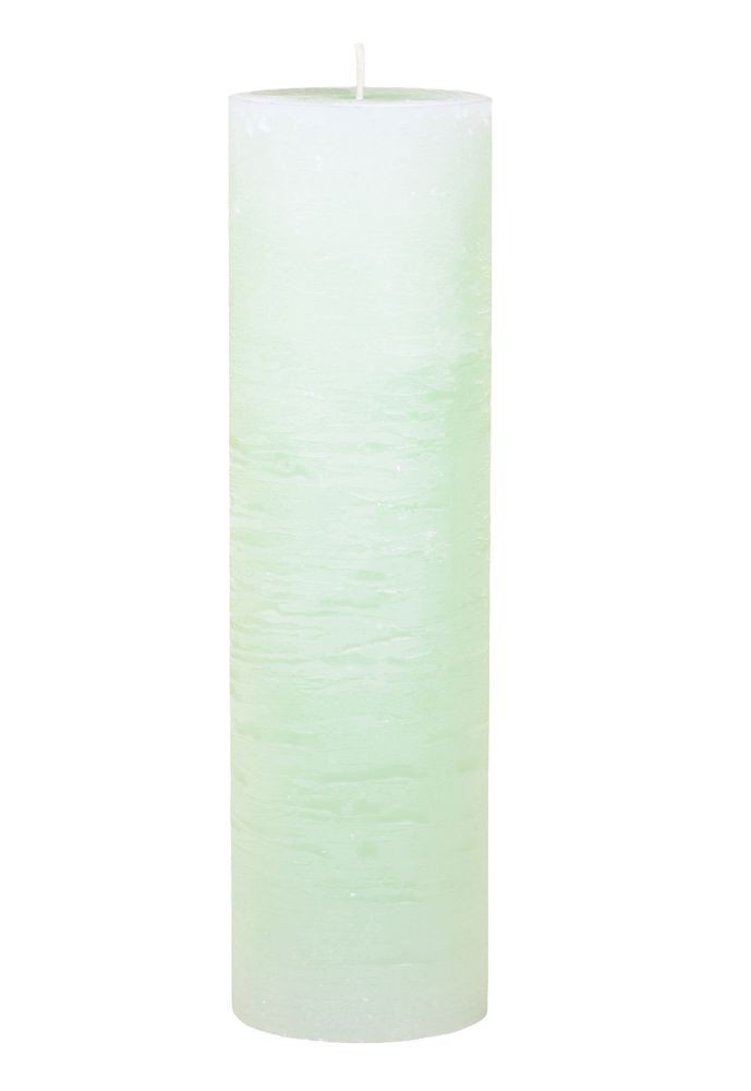 Zelená válcová svíčka Macon Rustic green - Ø 10*35 cm / 210 hodin