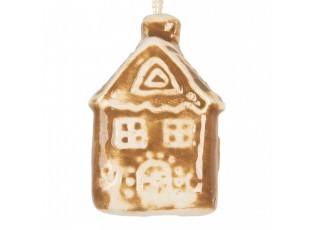 Závěsná ozdoba perníková chaloupka Gingerbread Cott - 4*4*7 cm