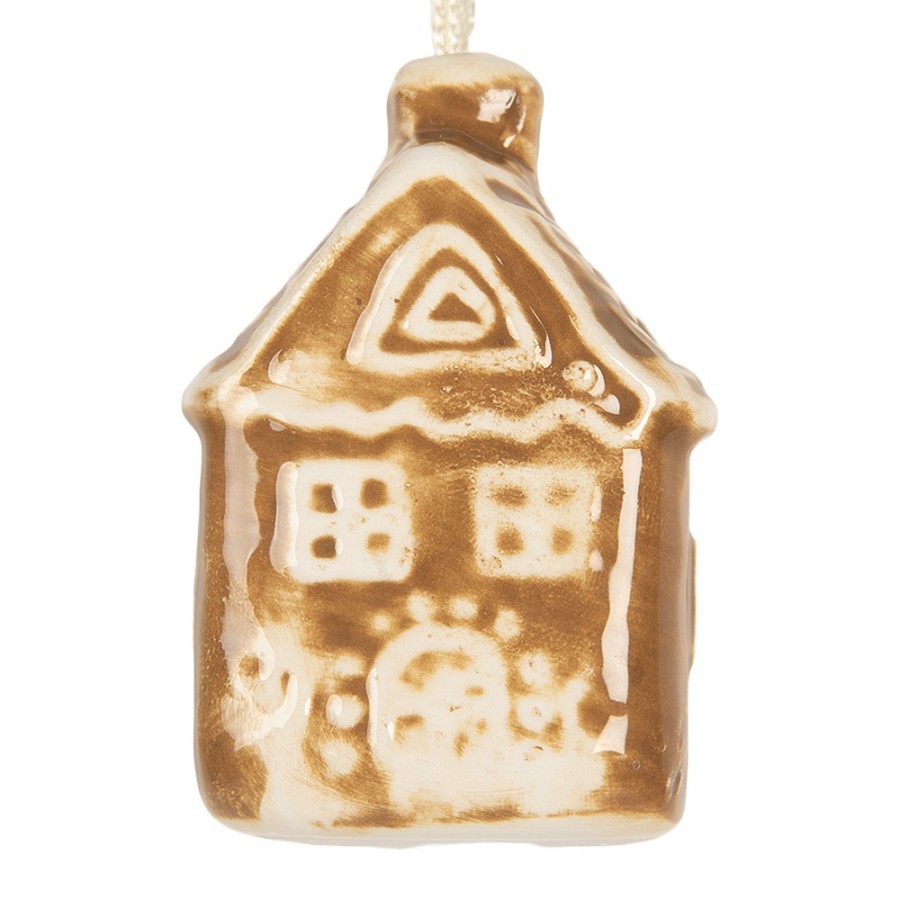 Závěsná ozdoba perníková chaloupka Gingerbread Cott - 4*4*7 cm