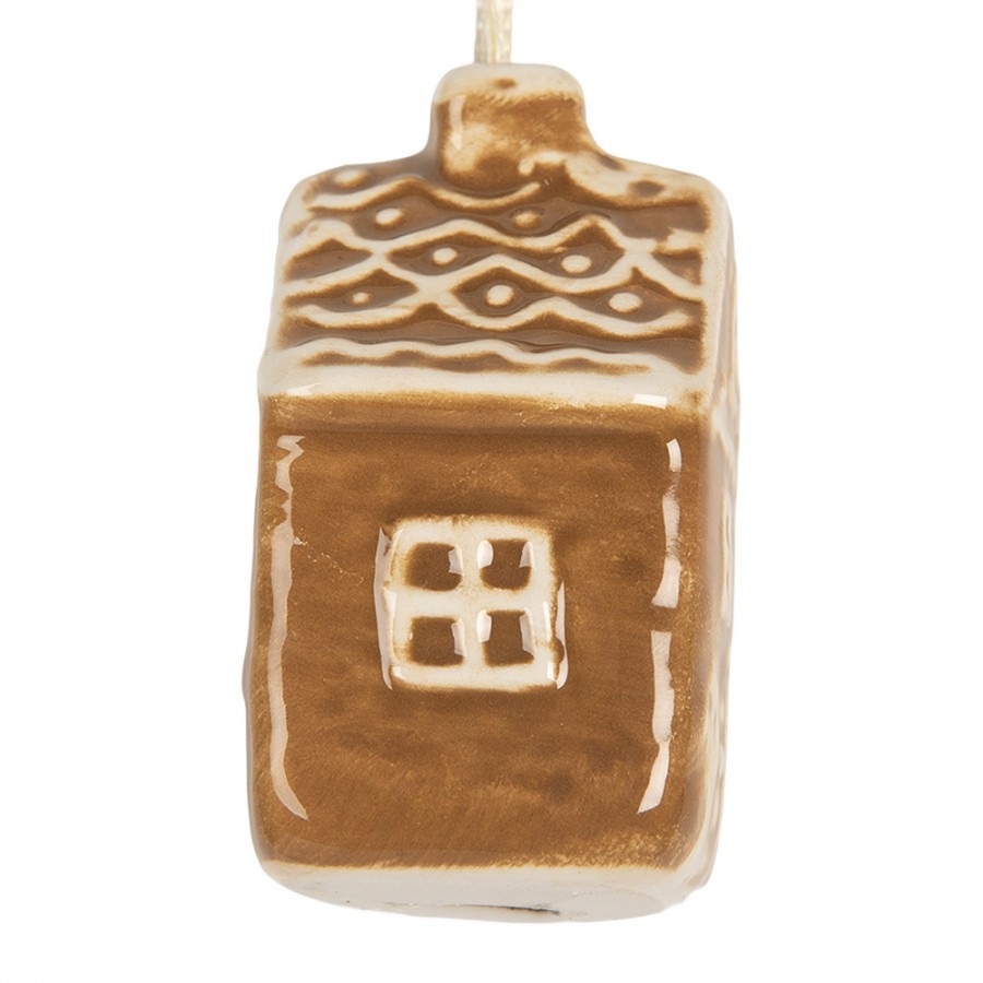Závěsná ozdoba perníková chaloupka Gingerbread Cott - 4*4*7 cm