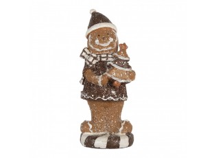 Christmas Decoration Figurine Gingerbread Man 8x8x20 Cm - 8*8*20 cm