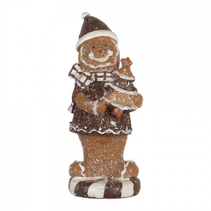 Christmas Decoration Figurine Gingerbread Man 8x8x20 Cm - 8*8*20 cm