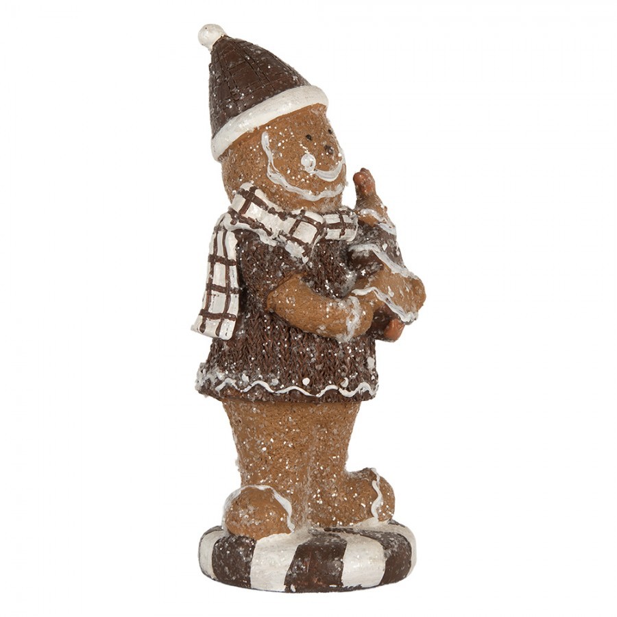 Christmas Decoration Figurine Gingerbread Man 8x8x20 Cm - 8*8*20 cm