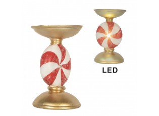 Christmas Decoration With LED Lighting ? 10x16 Cm Gold Colored Plastic Christmas - ? 10*16 cm