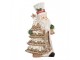 Vánoční dekorace Santa Claus se stromkem - 15*11*25 cm Clayre & Eef