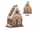 Perníková LED chaloupka Gingerbread Cotti - 15*8*19 cm Clayre & Eef
