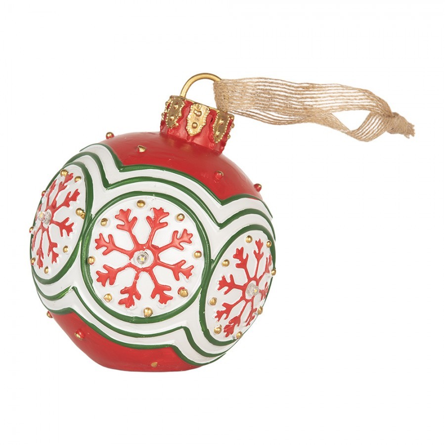 Christmas Ornament Christmas Bauble ? 12x14 Cm Red Plastic - ? 12*14 cm