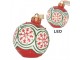 Christmas Ornament Christmas Bauble ? 12x14 Cm Red Plastic - ? 12*14 cm Clayre & Eef