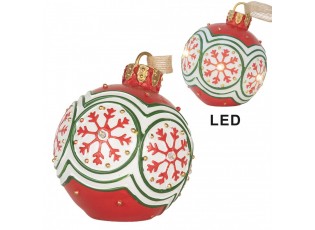 Christmas Ornament Christmas Bauble ? 12x14 Cm Red Plastic - ? 12*14 cm