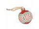 Christmas Ornament Christmas Bauble ? 12x14 Cm Red Plastic - ? 12*14 cm Clayre & Eef
