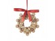 Christmas Ornament Gingerbread Man 10x2x10 Cm Brown Plastic - 10*2*10 cm Clayre & Eef