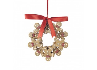 Christmas Ornament Gingerbread Man 10x2x10 Cm Brown Plastic - 10*2*10 cm