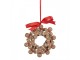 Christmas Ornament Gingerbread Man 10x2x10 Cm Brown Plastic - 10*2*10 cm Clayre & Eef