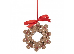 Christmas Ornament Gingerbread Man 10x2x10 Cm Brown Plastic - 10*2*10 cm