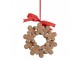 Christmas Ornament Gingerbread Man 10x2x10 Cm Brown Plastic - 10*2*10 cm Clayre & Eef