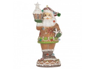 Christmas Decoration Figurine Santa Claus 15x13x32 Cm Brown Plastic - 15*13*32 cm / 3*AAA