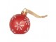 Christmas Ornament Christmas Bauble ? 12x14 Cm Red Plastic - ? 12*14 cm Clayre & Eef