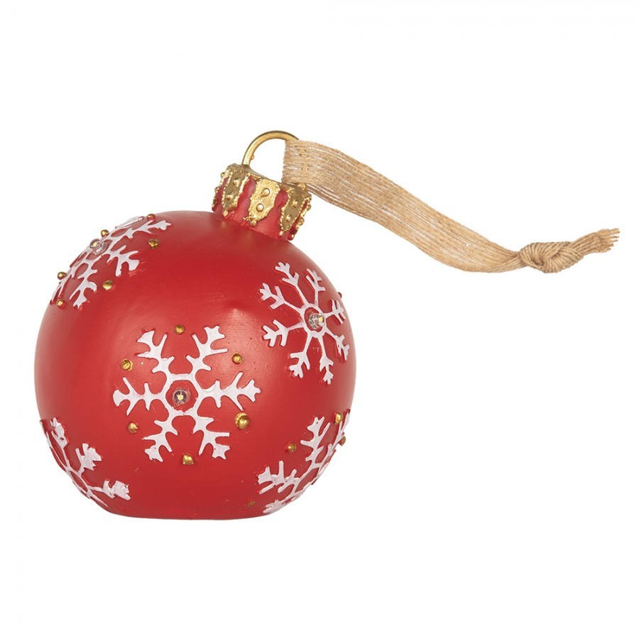 Christmas Ornament Christmas Bauble ? 12x14 Cm Red Plastic - ? 12*14 cm