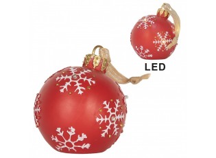 Christmas Ornament Christmas Bauble ? 12x14 Cm Red Plastic - ? 12*14 cm