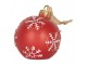 Christmas Ornament Christmas Bauble ? 12x14 Cm Red Plastic - ? 12*14 cm Clayre & Eef