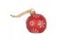 Christmas Ornament Christmas Bauble ? 12x14 Cm Red Plastic - ? 12*14 cm Clayre & Eef