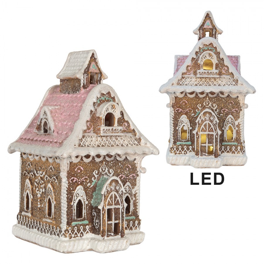 Perníková LED chaloupka Gingerbread Cotti - 16*15*25 cm