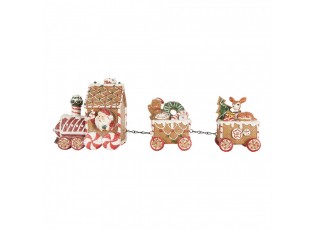 Vánoční perníkový vláček se Santou Gingerbread Train - 33*10*15 cm
