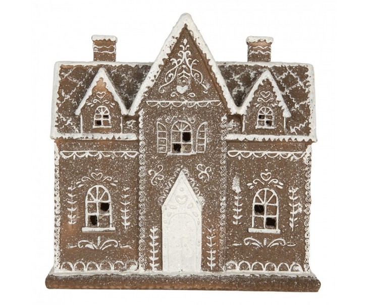 Perníková LED chaloupka Gingerbread Cotti - 26*10*25 cm Clayre & Eef