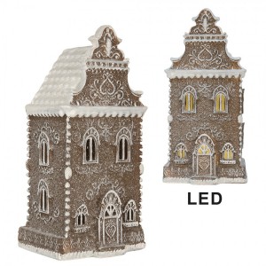 Perníkový LED domek Gingerbread Cotti - 12*11*25 cm