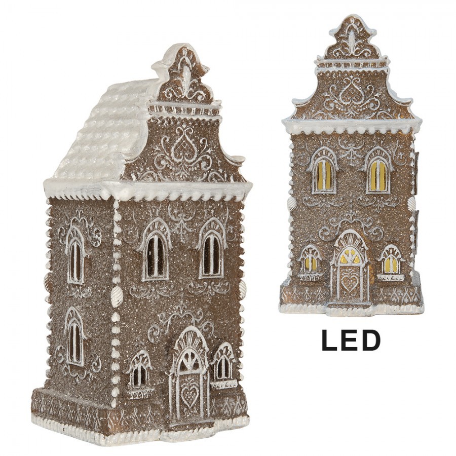 Perníkový LED domek Gingerbread Cotti - 12*11*25 cm
