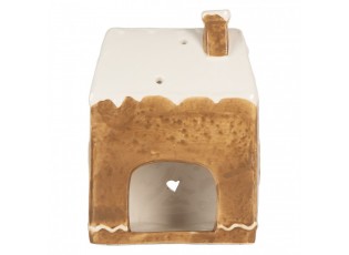 Perníková chaloupka na čajovou svíčku Gingerbread Cott - 12*7*16 cm