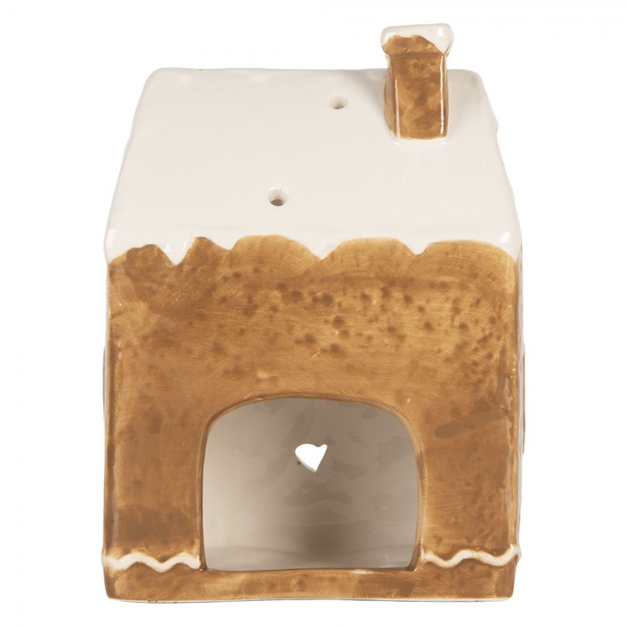 Perníková chaloupka na čajovou svíčku Gingerbread Cott - 12*7*16 cm