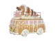 Vánoční perníkový autobus s LED světýlky Gingerbread - 31*12*23 cm / 2*AAA Clayre & Eef