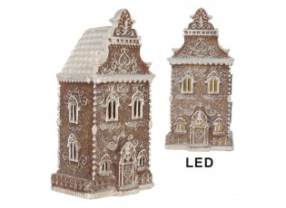 Perníkový LED domek Gingerbread Cotti - 12*11*25 cm