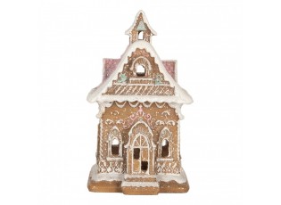 Perníkový LED domek kostel Gingerbread Cotti - 9*10*15 cm